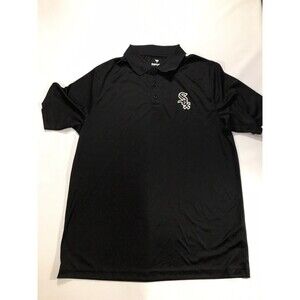 Fanatics Black Chicago White Sox Primary Logo Polo Mens Size Large